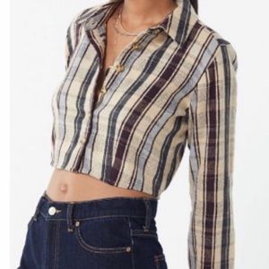 New Urban outfitters flannel crop top!